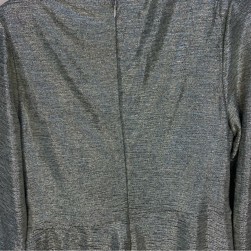 Adriana Papell Metallic Foiled Jersey Wrap Dress - Picture 13 of 13